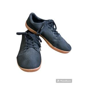 Whitin Barefoot Canvas Black Brown Lace Up Minimalist Athletic Sneakers Size 41
